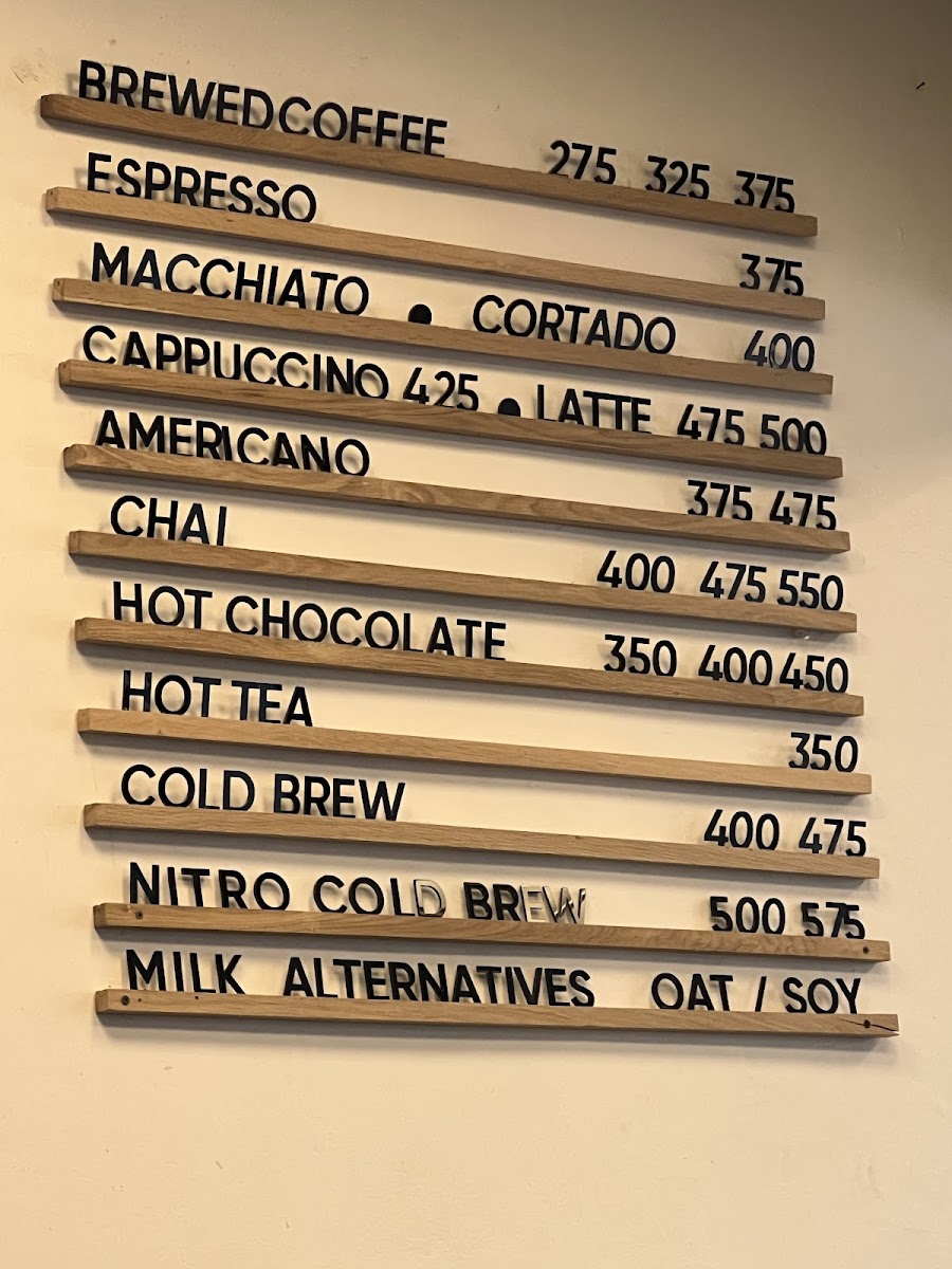 Bard Coffee Menu - Image 3